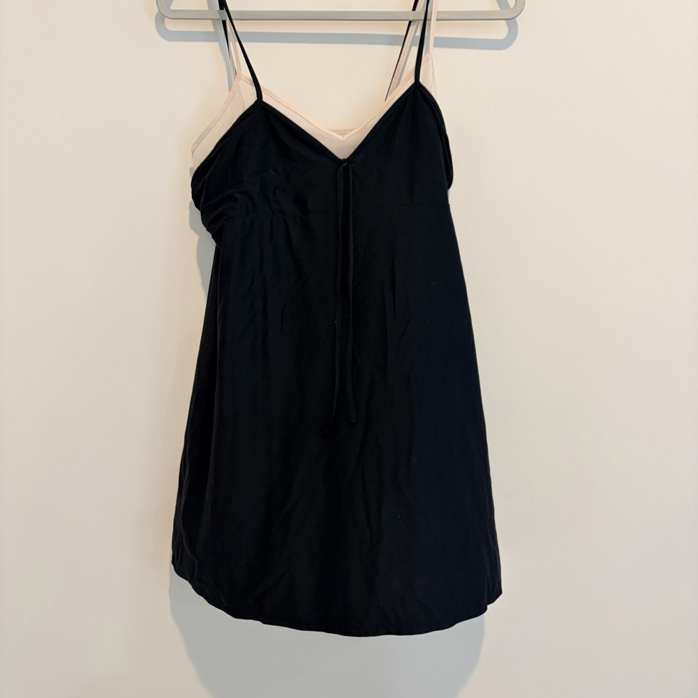 Wild Fable Black Slip Dress Gown Layered Grunge Whimsygoth